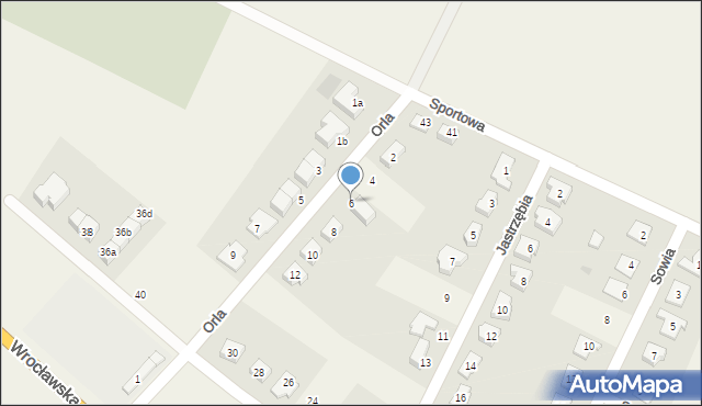 Marcinkowice, Orla, 6, mapa Marcinkowice