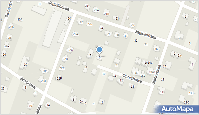 Marcinkowice, Orzechowa, 6, mapa Marcinkowice