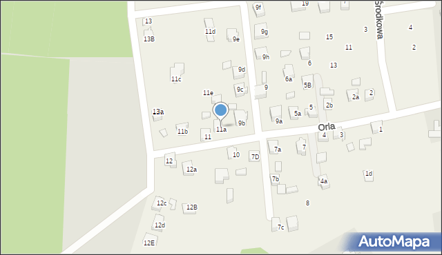 Marklowice, Orla, 11a, mapa Marklowice