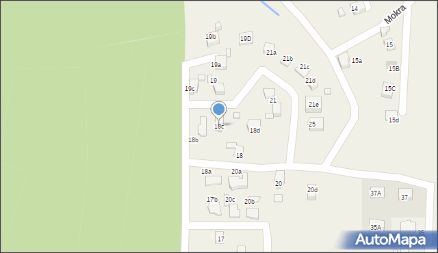 Marklowice, Orla, 18c, mapa Marklowice