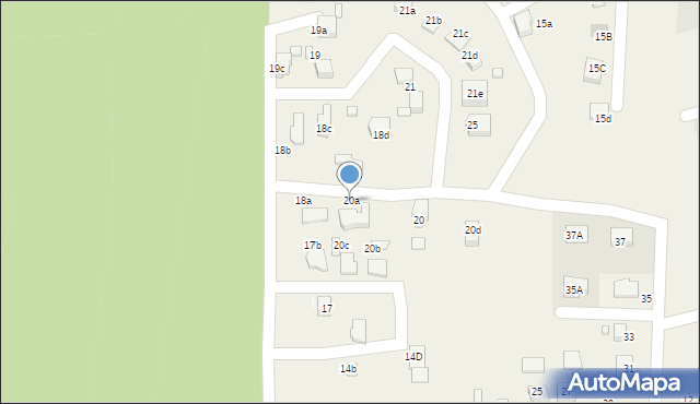 Marklowice, Orla, 20a, mapa Marklowice