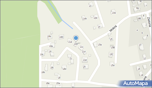 Marklowice, Orla, 21b, mapa Marklowice