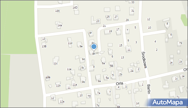 Marklowice, Orla, 9h, mapa Marklowice