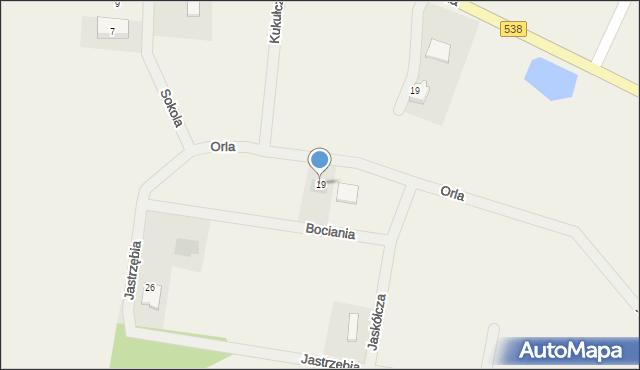 Marzęcice, Orla, 19, mapa Marzęcice