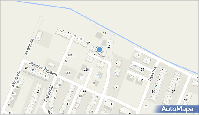 Mędłów, Orzechowa, 13, mapa Mędłów