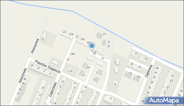 Mędłów, Orzechowa, 17, mapa Mędłów