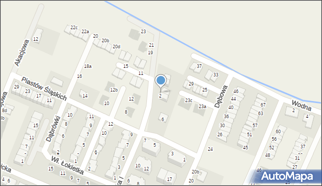 Mędłów, Orzechowa, 4, mapa Mędłów