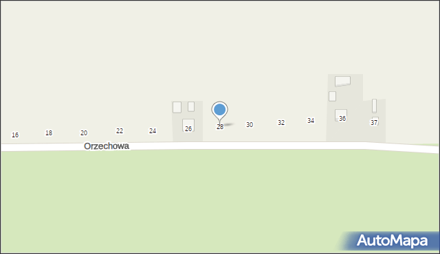 Michalów, Orzechowa, 28, mapa Michalów