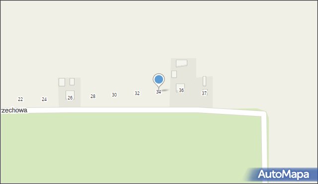 Michalów, Orzechowa, 34, mapa Michalów