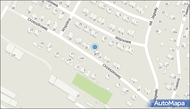 Mielec, Orzeszkowej Elizy, 16, mapa Mielca