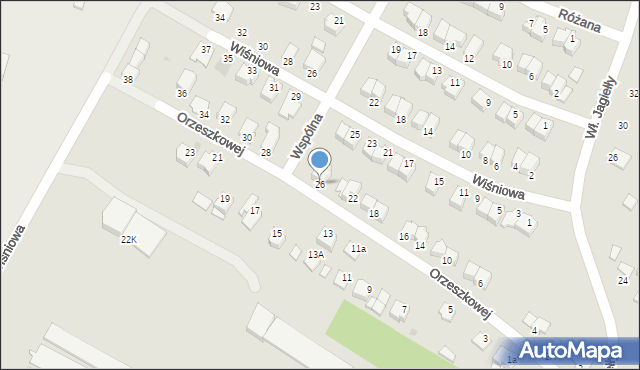 Mielec, Orzeszkowej Elizy, 26, mapa Mielca