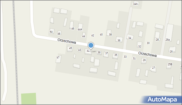 Milanów, Orzechowa, 41a, mapa Milanów