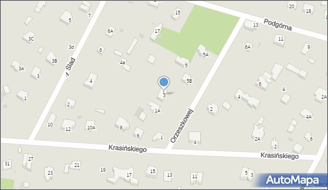 Milanówek, Orzeszkowej Elizy, 3, mapa Milanówek
