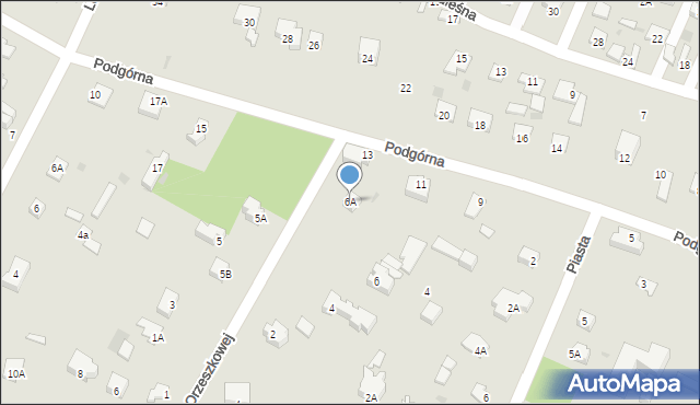 Milanówek, Orzeszkowej Elizy, 6A, mapa Milanówek