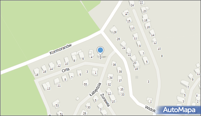 Mrągowo, Orla, 2, mapa Mrągowo