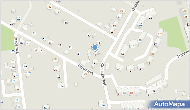 Mysłowice, Orzeszkowej Elizy, 3, mapa Mysłowice