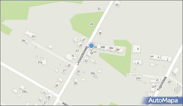 Mysłowice, Orzeszkowej Elizy, 34, mapa Mysłowice