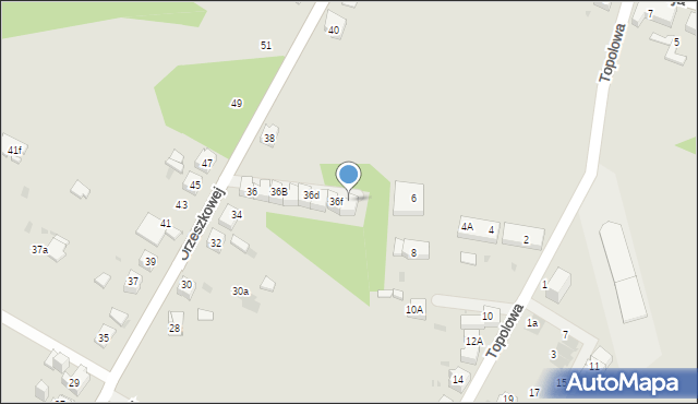 Mysłowice, Orzeszkowej Elizy, 36g, mapa Mysłowice