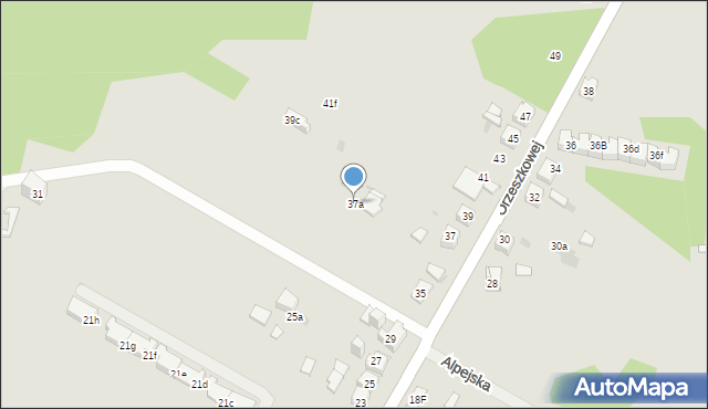 Mysłowice, Orzeszkowej Elizy, 37a, mapa Mysłowice