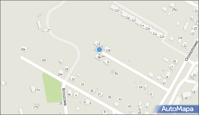 Mysłowice, Orzeszkowej Elizy, 9a, mapa Mysłowice