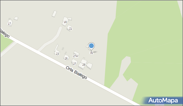 Mysłowice, Orła Białego, 31, mapa Mysłowice