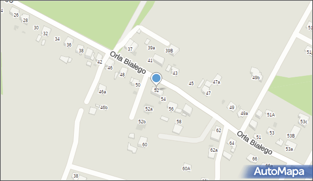 Mysłowice, Orła Białego, 52, mapa Mysłowice