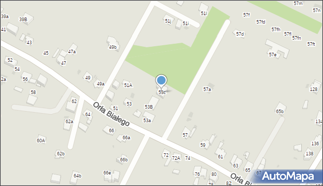 Mysłowice, Orła Białego, 53c, mapa Mysłowice