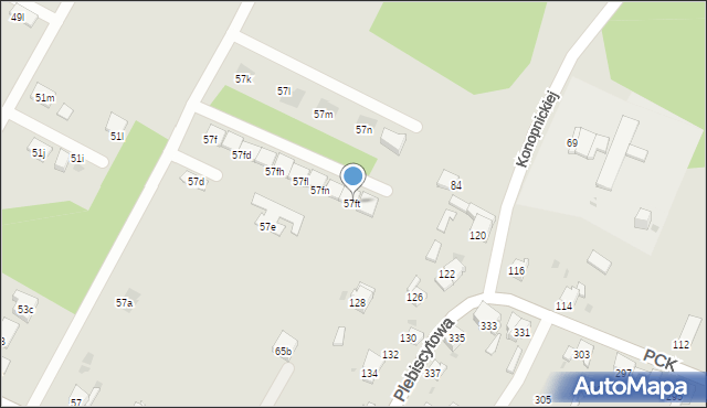 Mysłowice, Orła Białego, 57ft, mapa Mysłowice