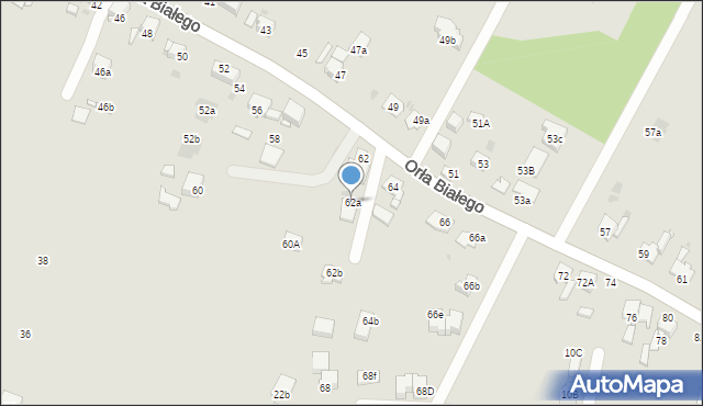 Mysłowice, Orła Białego, 62a, mapa Mysłowice