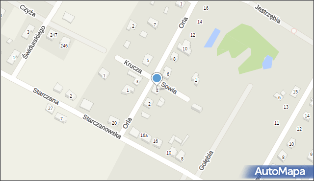 Nekla, Orla, 4, mapa Nekla