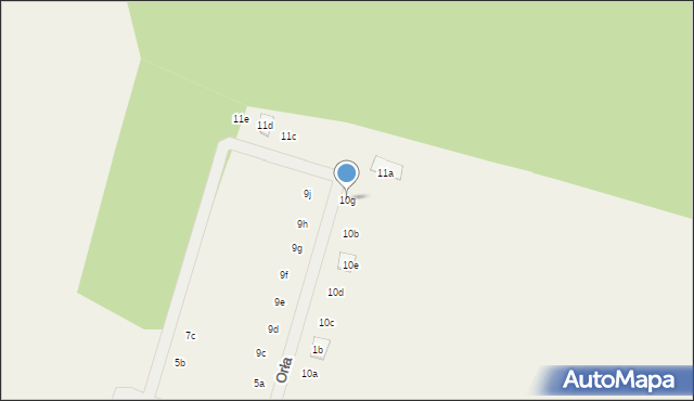 Niedźwiedź, Orła, 10g, mapa Niedźwiedź