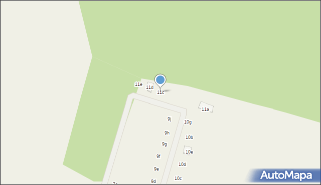 Niedźwiedź, Orła, 11c, mapa Niedźwiedź