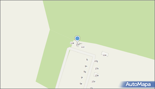 Niedźwiedź, Orła, 11d, mapa Niedźwiedź