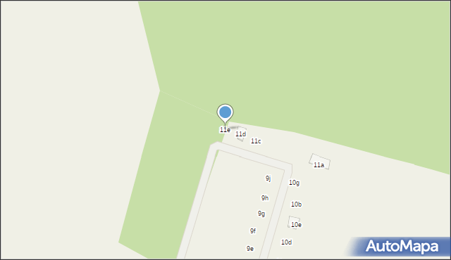 Niedźwiedź, Orła, 11e, mapa Niedźwiedź