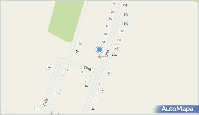 Niedźwiedź, Orła, 5a, mapa Niedźwiedź