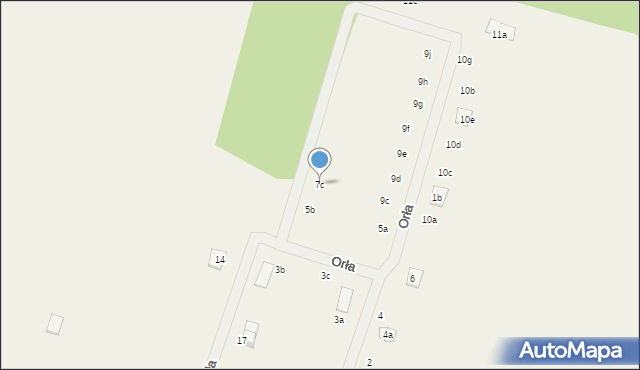 Niedźwiedź, Orła, 7c, mapa Niedźwiedź