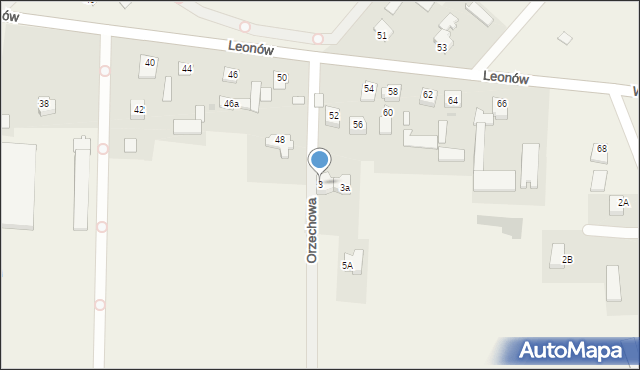 Niemce, Orzechowa, 3, mapa Niemce