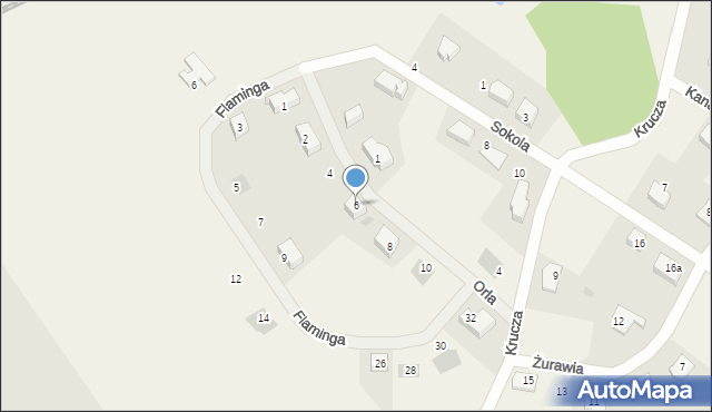 Nikielkowo, Orla, 6, mapa Nikielkowo