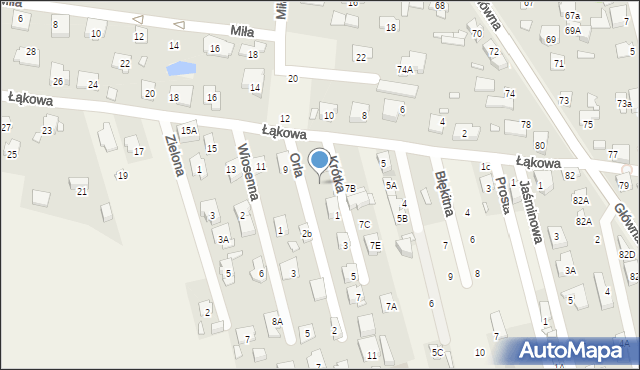 Nowa Wieś, Orla, 1b, mapa Nowa Wieś