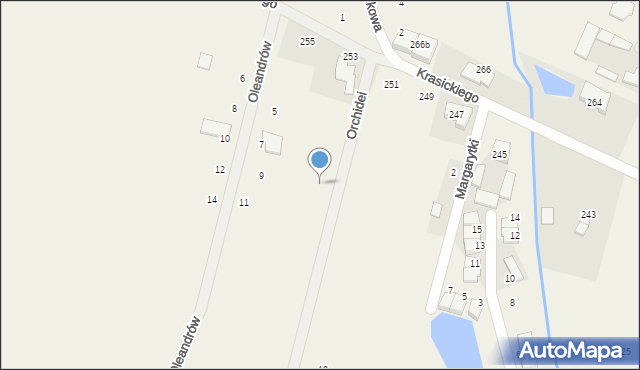Nowa Wola, Orchidei, 4, mapa Nowa Wola
