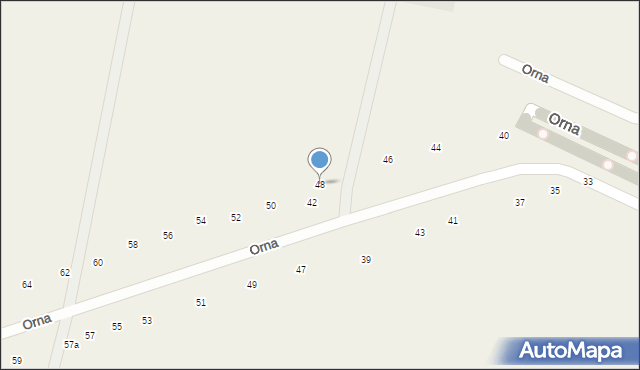 Nowa Wola, Orna, 48, mapa Nowa Wola