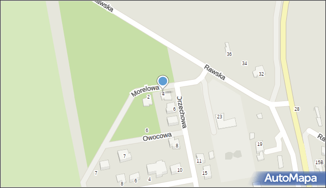 Nowe Miasto nad Pilicą, Orzechowa, 4, mapa Nowe Miasto nad Pilicą