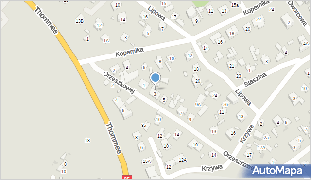 Nowy Dwór Mazowiecki, Orzeszkowej Elizy, 3a, mapa Nowy Dwór Mazowiecki
