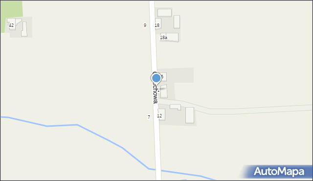 Nowy Zbrachlin, Orzechowa, 14, mapa Nowy Zbrachlin