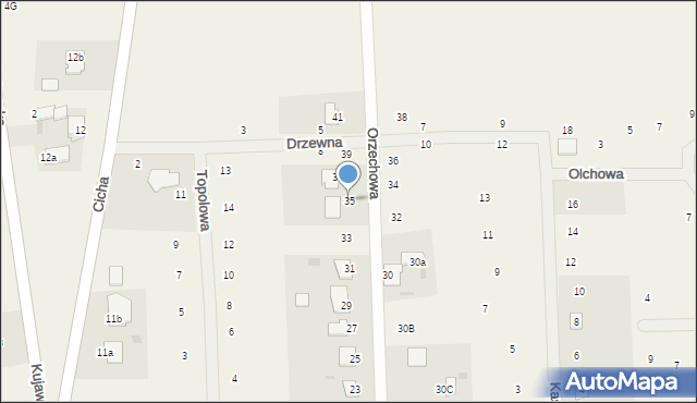 Nowy Zbrachlin, Orzechowa, 35, mapa Nowy Zbrachlin