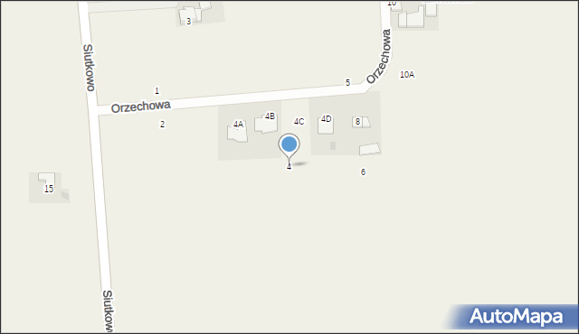 Nowy Zbrachlin, Orzechowa, 4, mapa Nowy Zbrachlin