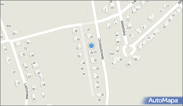 Nysa, Orzeszkowej Elizy, 24, mapa Nysy