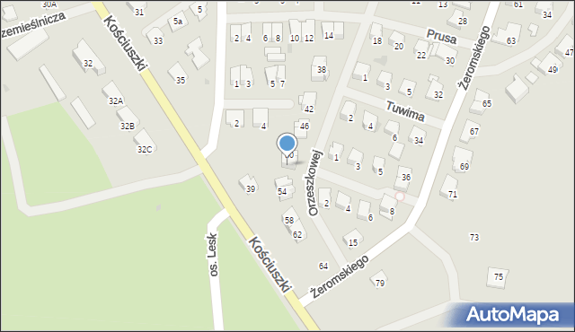 Olecko, Orzeszkowej Elizy, 52, mapa Olecko