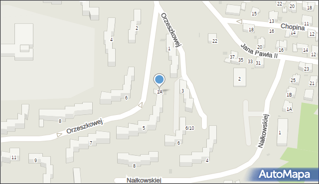 Olkusz, Orzeszkowej Elizy, 1A, mapa Olkusz