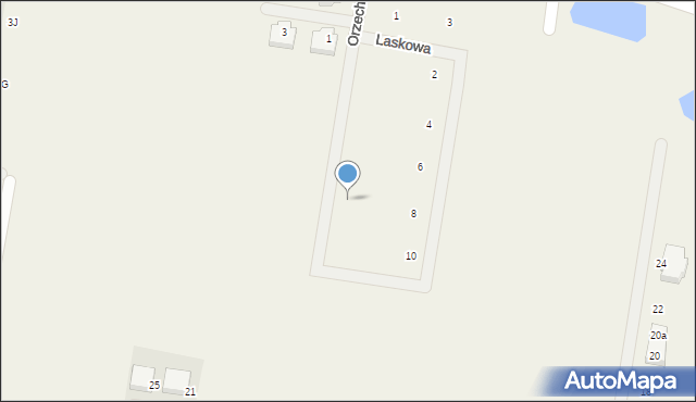 Opacz-Kolonia, Orzechowy Sad, 9, mapa Opacz-Kolonia